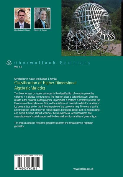 Produktbild: Classification of Higher Dimensional Algebraic Varieties
