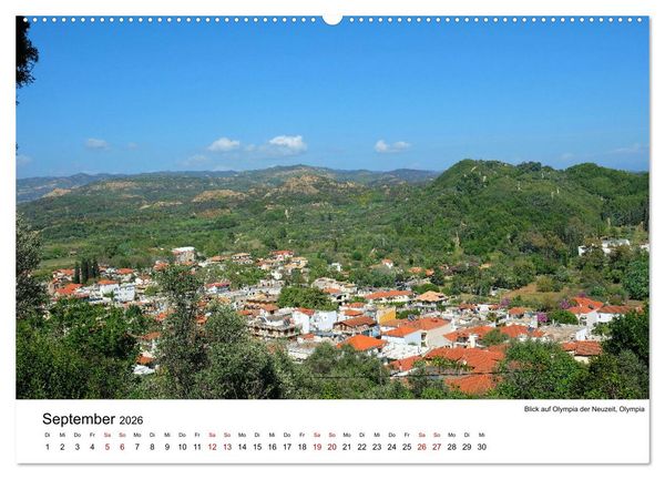 Produktbild: Von Olympia &uuml;ber Messene nach Mystras (Wandkalender 2026 DIN A2 quer), CALVENDO Monatskalender