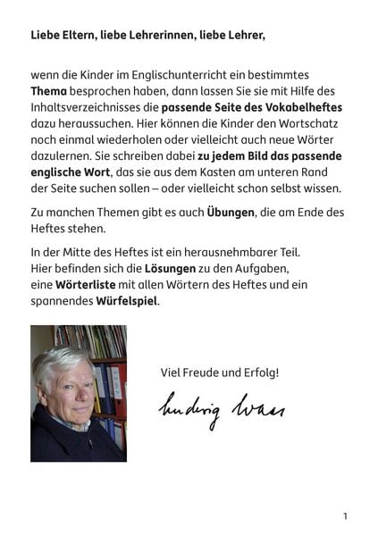 Produktbild: Mein buntes Vokabelheft Englisch 3./4. Klasse