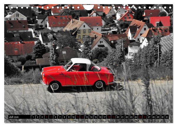 Produktbild: Historische Kleinwagen Made in Germany ART GALERIE (Wandkalender 2026 DIN A4 quer), CALVENDO Monatskalender
