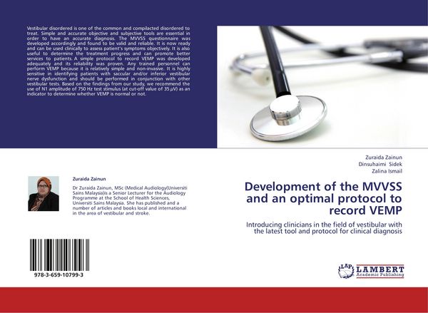 Produktbild: Development of the MVVSS and an optimal protocol to record VEMP