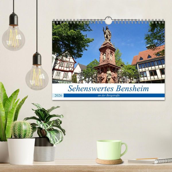Produktbild: Sehenswertes Bensheim an der Bergstra&szlig;e (Wandkalender 2026 DIN A4 quer), CALVENDO Monatskalender