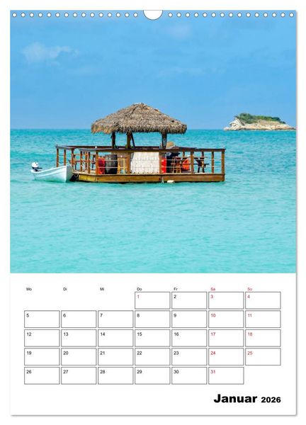 Produktbild: Karibik pur - mit Charme und Zauber (Wandkalender 2026 DIN A3 hoch), CALVENDO Monatskalender