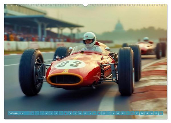 Produktbild: Formel 1 in den sechziger Jahren (hochwertiger Premium Wandkalender 2026 DIN A2 quer), Kunstdruck in Hochglanz