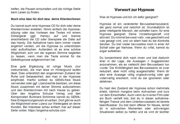 Produktbild: Hypnosetexte zum Vorlesen und selber Zusammenstellen 1+2