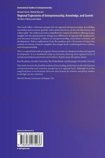 Produktbild: Regional Trajectories of Entrepreneurship, Knowledge, and Growth