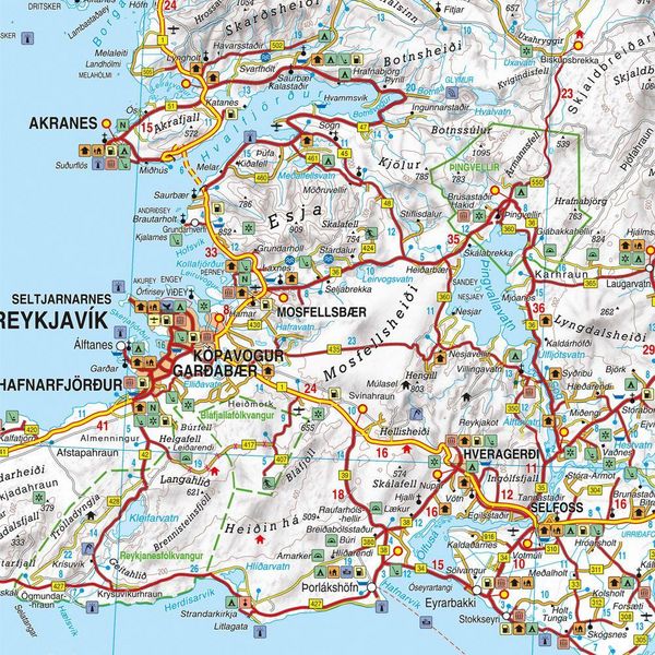 Produktbild: freytag & berndt Stra&szlig;enkarte Island, Softcover 1:400.000