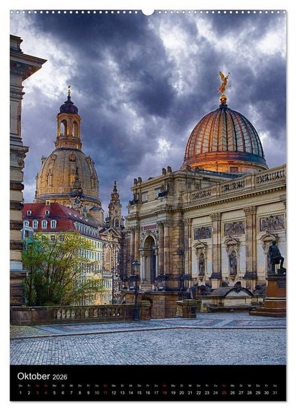Produktbild: Die wundersch&ouml;ne Stadt Dresden (Wandkalender 2026 DIN A2 hoch), CALVENDO Monatskalender