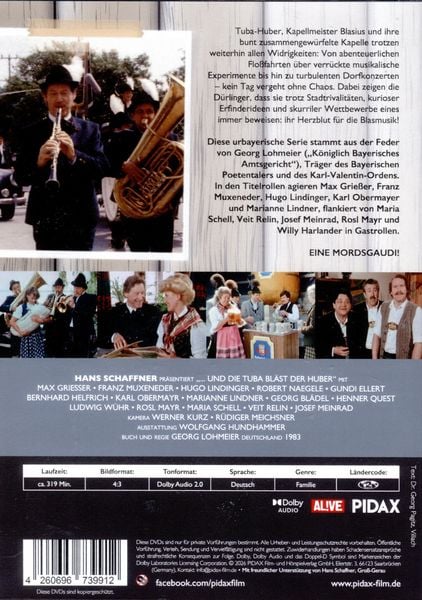 Produktbild: Und die Tuba bl&auml;st der Huber, Staffel 2 / Weitere 13 Folgen der Kultserie von Georg Lohmeier (&bdquo;K&ouml;niglich Bayerisches Amtsgericht&ldquo;) (Pidax Serien-Klassiker) [2 DVDs]