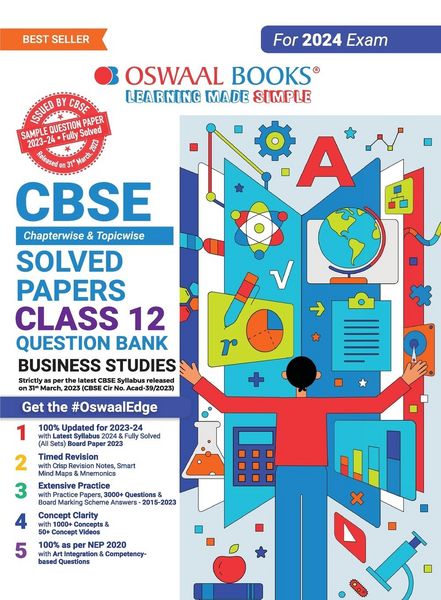 Produktbild: Oswaal CBSE Class 12 Business Studies Question Bank 2023-24 Book