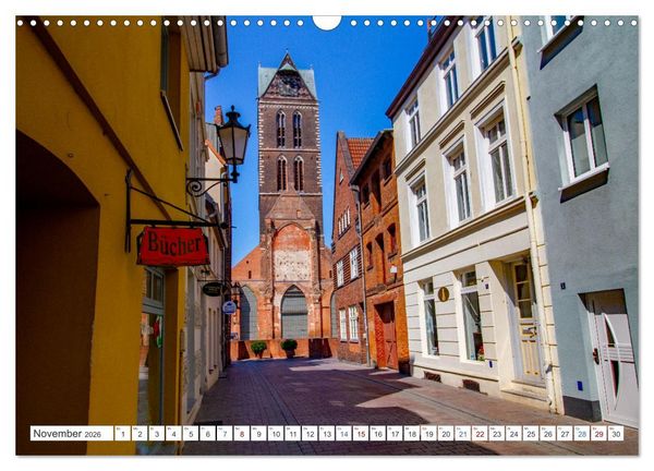 Produktbild: Wismar - Die Ostseeperle unter den deutschen Hansest&auml;dten (Wandkalender 2026 DIN A3 quer), CALVENDO Monatskalender