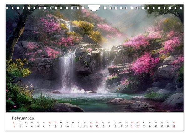 Produktbild: Kaskaden - Die Poesie des Wassers (Wandkalender 2026 DIN A4 quer), CALVENDO Monatskalender