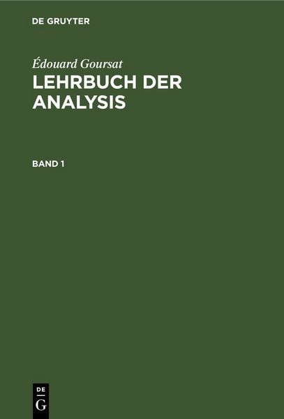 Produktbild: Lehrbuch der Analysis. Band 1