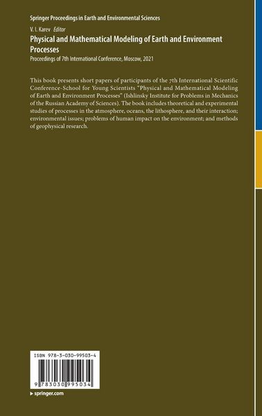 Produktbild: Physical and Mathematical Modeling of Earth and Environment Processes
