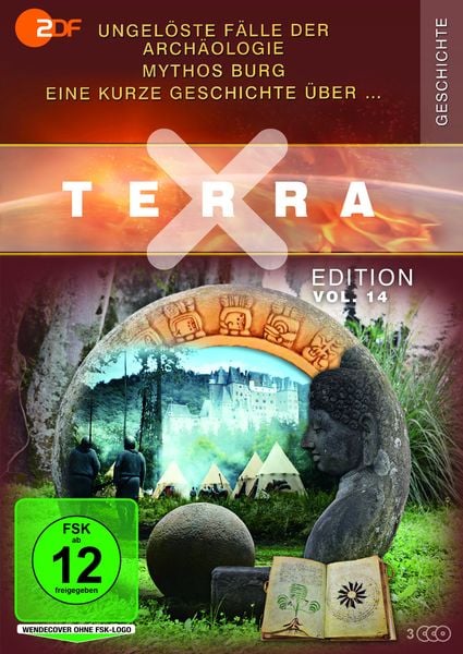 Terra X - Edition Vol. 14 - Ungelöste Fälle der Archäologie / Eine kurze Geschichte über … / Mythos Burg [3 DVDs]