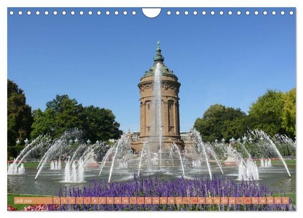 Produktbild: Mannheim - Stadt im Quadrat (Wandkalender 2026 DIN A4 quer), CALVENDO Monatskalender