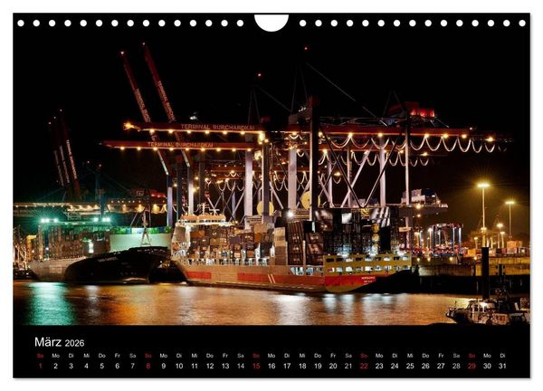 Produktbild: Hamburgs N&auml;chte (Wandkalender 2026 DIN A4 quer), CALVENDO Monatskalender