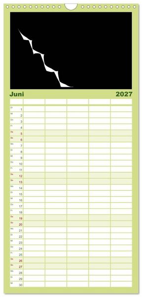 Produktbild: Familienplaner 2027 - Minimalistisch mit 5 Spalten (Wandkalender, 21 x 45 cm) CALVENDO