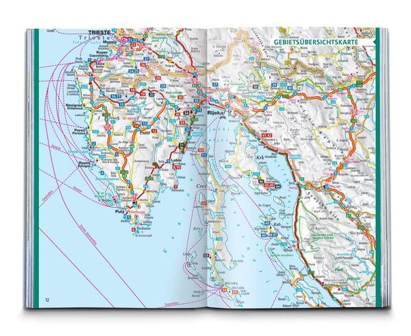 Produktbild: KOMPASS Wanderf&uuml;hrer Istrien mit Kvarner-Bucht, Krk, Rab, Cres und Losinj, 55 Touren mit Extra-Tourenkarte