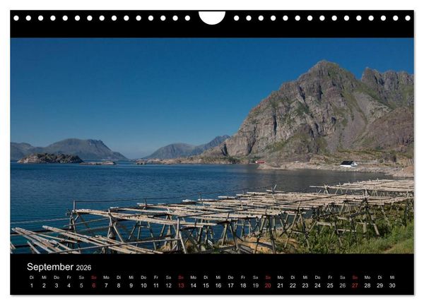 Produktbild: Sommer auf den Lofoten (Wandkalender 2026 DIN A4 quer), CALVENDO Monatskalender