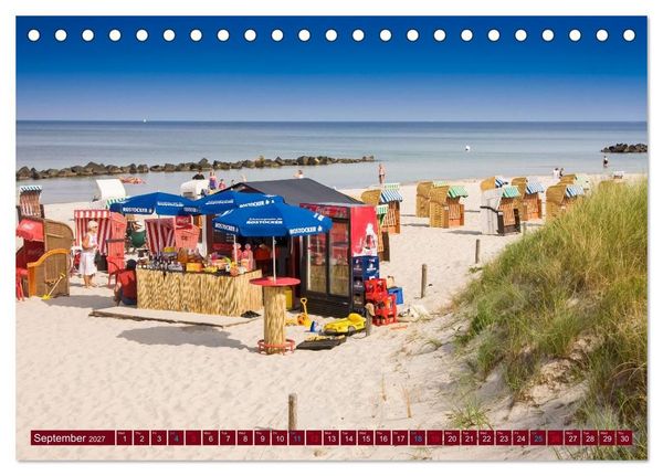 Produktbild: Mecklenburg-Western Pomerania. Impressions from the Baltic coast (Desk Calendar 2027 DIN A5 landscape), CALVENDO 12 Month DeskCalendar