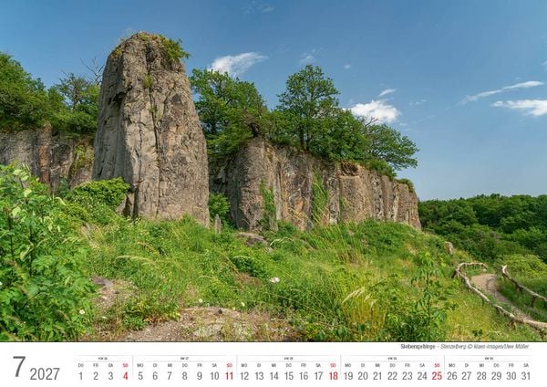 Produktbild: Siebengebirge 2027 Bildkalender A4 quer, spiralgebunden