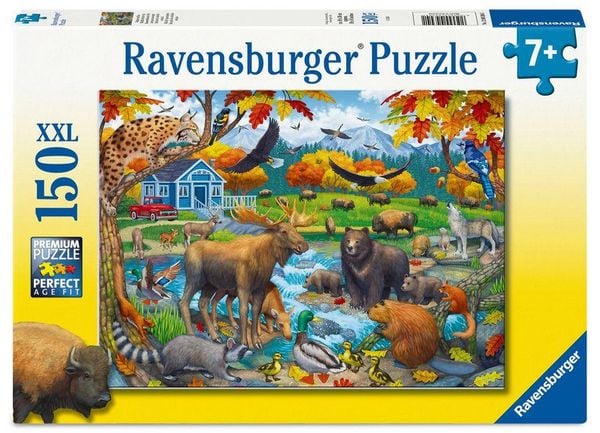 Ravensburger Wildlife Gathering Puzzle mit Tiermotiv