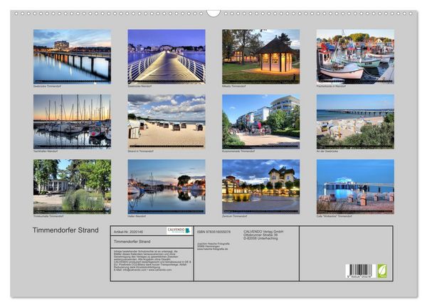 Produktbild: Timmendorfer Strand (Wandkalender 2026 DIN A2 quer), CALVENDO Monatskalender