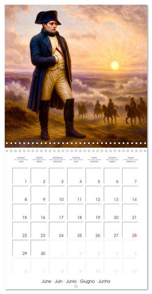 Produktbild: Napol&eacute;on Bonaparte (Calendrier mural carr&eacute; 2026 30x30 cm) Calendrier double avec une page pour vos prises de notes