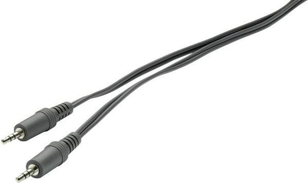 Produktbild: SpeaKa Professional SP-1301344 Klinke Audio Anschlusskabel [1x Klinkenstecker 3.5 mm - 1x Klinkenstecker 3.5 mm] 2.00 m Schwarz