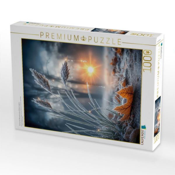Produktbild: CALVENDO Puzzle Vertr&auml;umte Momente eines Wintermorgens | 1000 Teile Lege-Gr&ouml;&szlig;e 64x48cm Foto-Puzzle f&uuml;r gl&uuml;ckliche Stunden