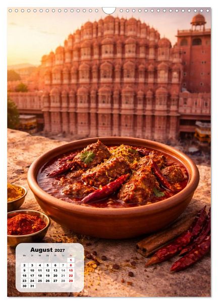 Produktbild: Indien - Eine Schlemmerreise durchs Land der Gew&uuml;rze (Wandkalender 2027 DIN A3 hoch), CALVENDO Monatskalender