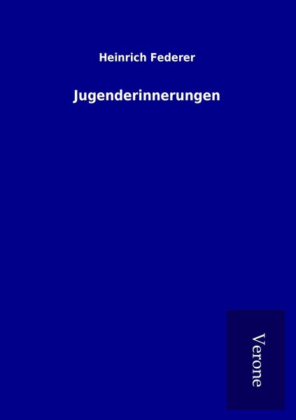 Produktbild: Jugenderinnerungen