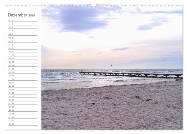 Produktbild: Fehmarn, R&uuml;gen und Usedom - Impressionen von den drei gro&szlig;en Ostseeinseln (Wandkalender 2026 DIN A2 quer), CALVENDO Monatskalender