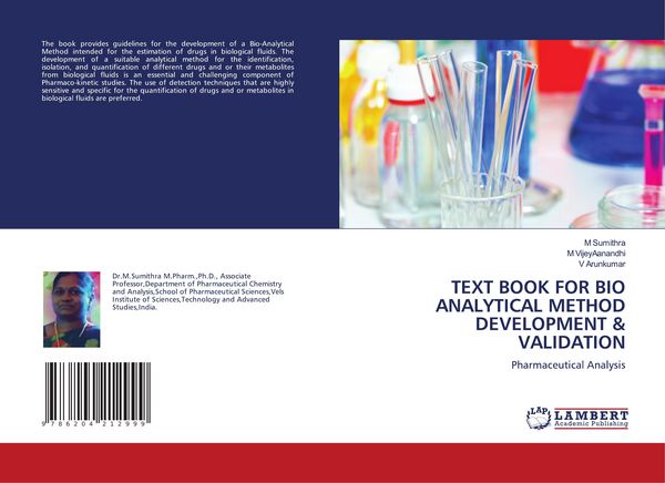 Produktbild: TEXT BOOK FOR BIO ANALYTICAL METHOD DEVELOPMENT & VALIDATION