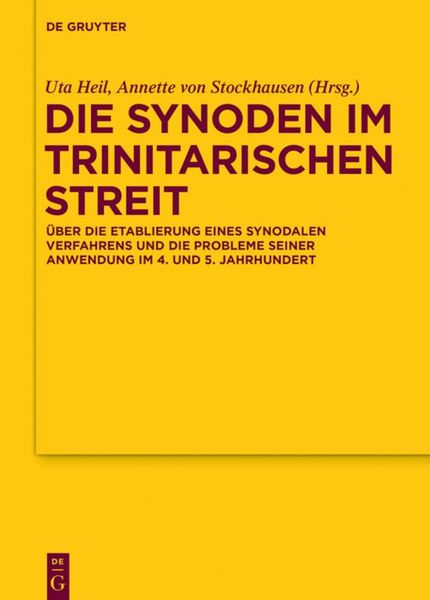 Produktbild: Die Synoden im trinitarischen Streit