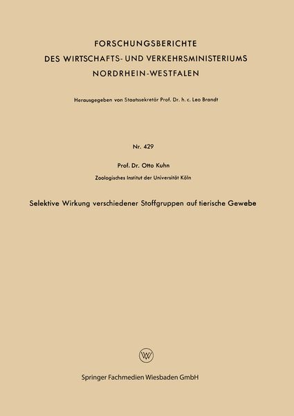 Produktbild: Selektive Wirkung verschiedener Stoffgruppen auf tierische Gewebe