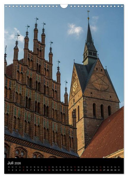 Produktbild: Roter Faden Hannover (Wandkalender 2026 DIN A3 hoch), CALVENDO Monatskalender