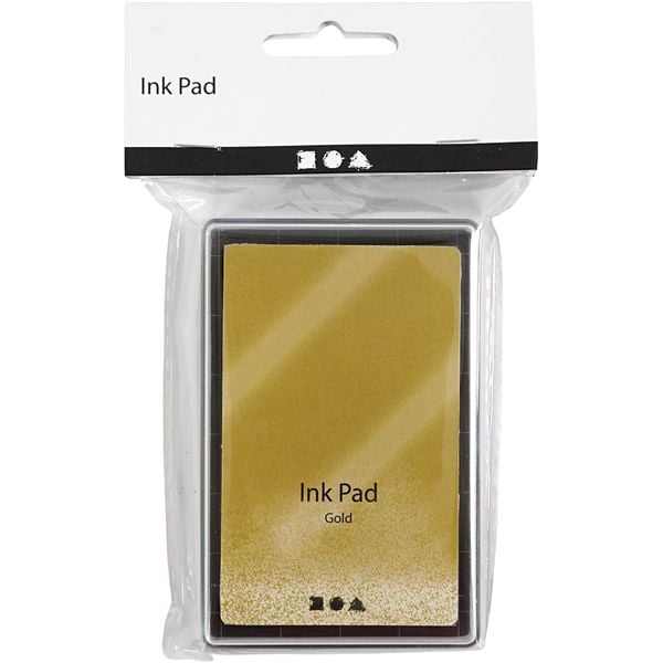 Produktbild: Creativ Company Stempelkissen, H 2 cm, Gr&ouml;&szlig;e 9x6 cm, Gold, 1 Stk