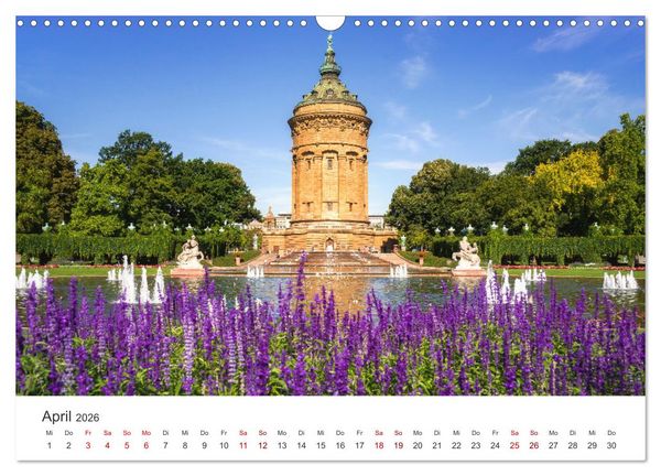 Produktbild: Der Mannheimer Wasserturm (Wandkalender 2026 DIN A3 quer), CALVENDO Monatskalender