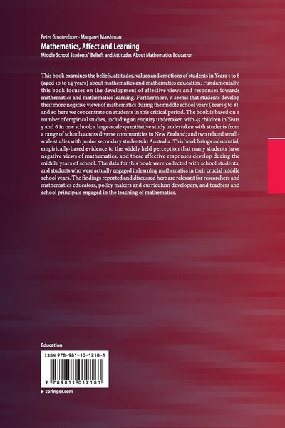 Produktbild: Mathematics, Affect and Learning