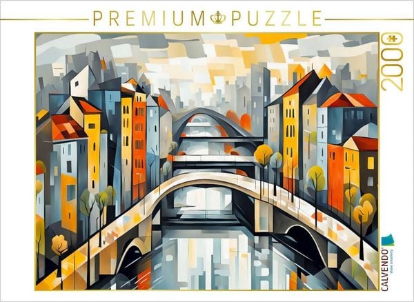 Produktbild: CALVENDO Puzzle Herbststimmung in der abstrakten Metropole | 2000 Teile Lege-Gr&ouml;&szlig;e 90x67cm Foto-Puzzle f&uuml;r gl&uuml;ckliche Stunden