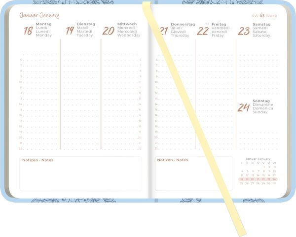 Produktbild: Lady Journal Deluxe Hellblau 2027