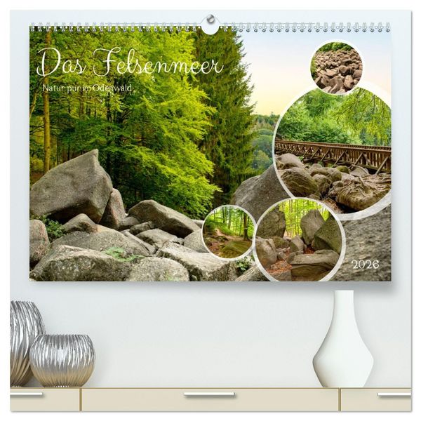 Produktbild: Das Felsenmeer - Natur pur im Odenwald (hochwertiger Premium Wandkalender 2026 DIN A2 quer), Kunstdruck in Hochglanz