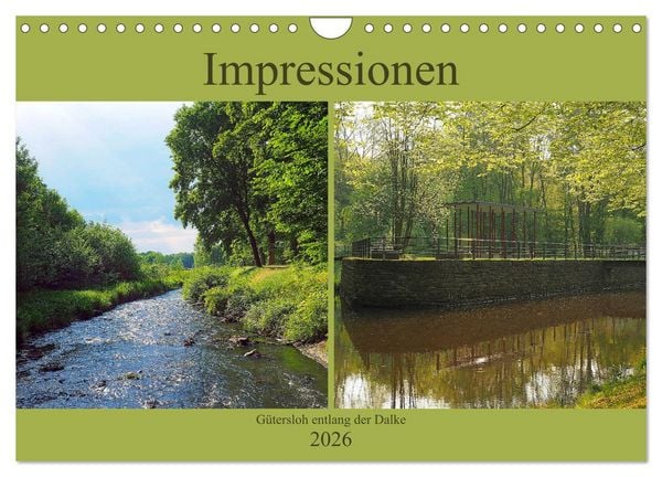 Produktbild: Impressionen - G&uuml;tersloh entlang der Dalke (Wandkalender 2026 DIN A4 quer), CALVENDO Monatskalender