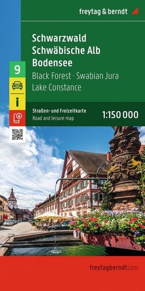 Produktbild: Freytag & berndt Stra&szlig;enkarte Schwarzwald - Schw&auml;bische Alb - Bodensee 1:150.000