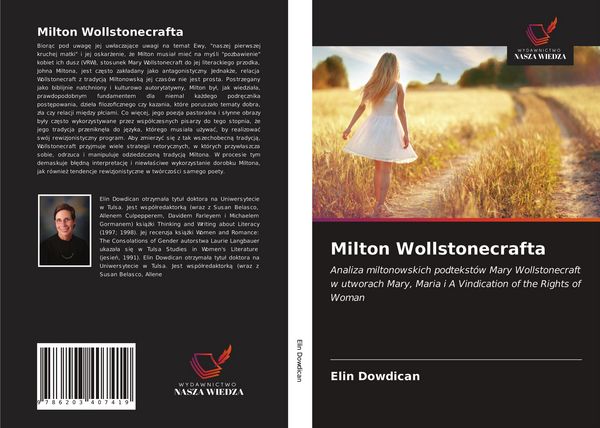 Produktbild: Dowdican, E: Milton Wollstonecrafta