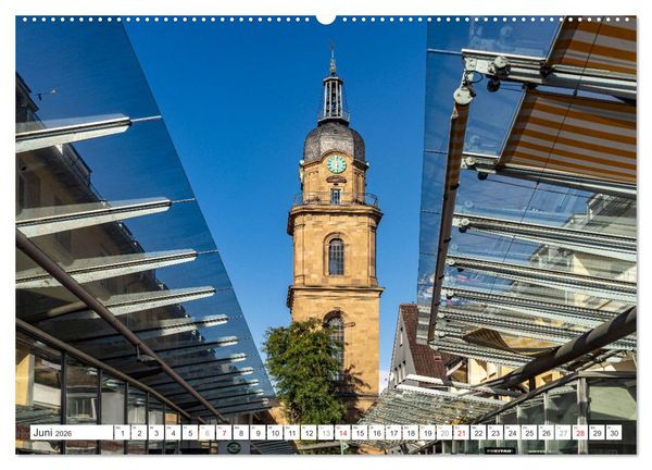 Produktbild: Baden-W&uuml;rttemberg - Heilbronn (hochwertiger Premium Wandkalender 2026 DIN A2 quer), Kunstdruck in Hochglanz