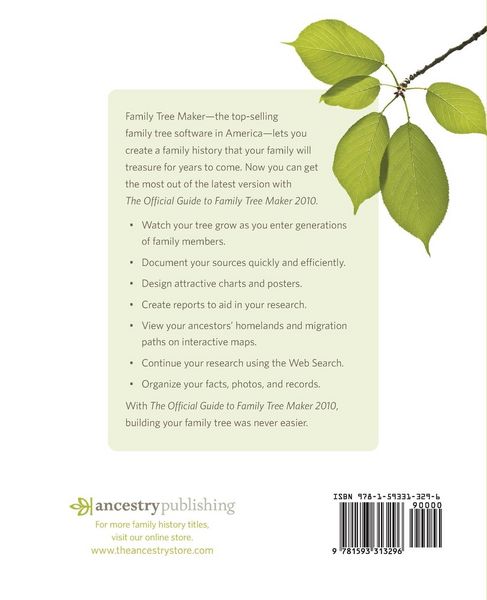 Produktbild: The Official Guide to Family Tree Maker (2010)