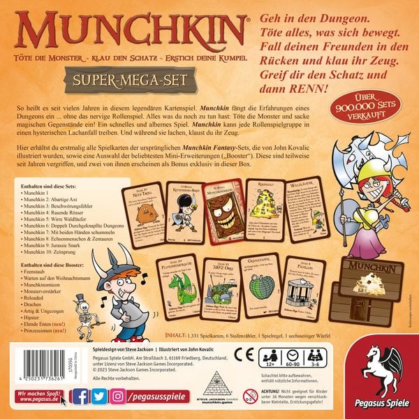 Produktbild: Munchkin Fantasy Super-Mega-Set